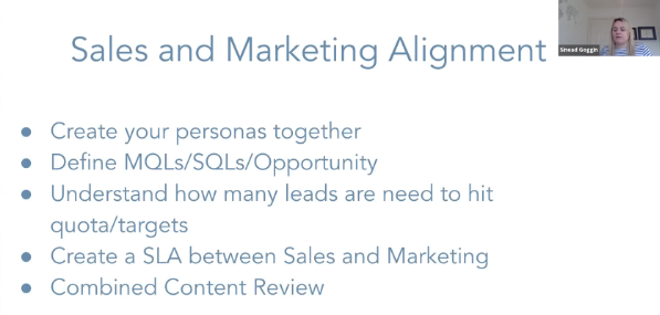 Sales and marketing alignment