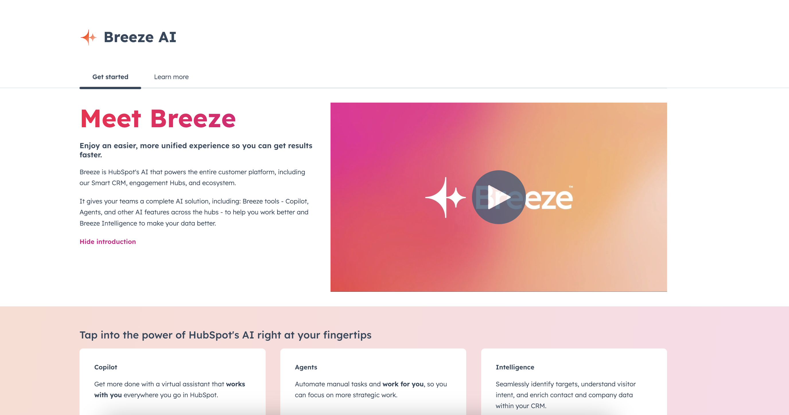 HubSpot Breeze