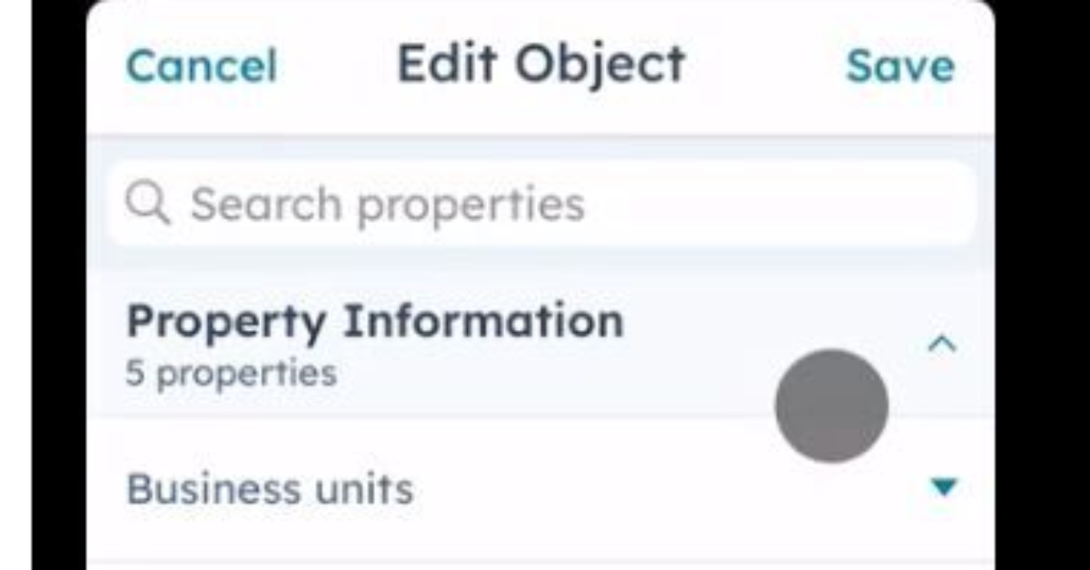 HubSpot's custom object actions update for iOS users