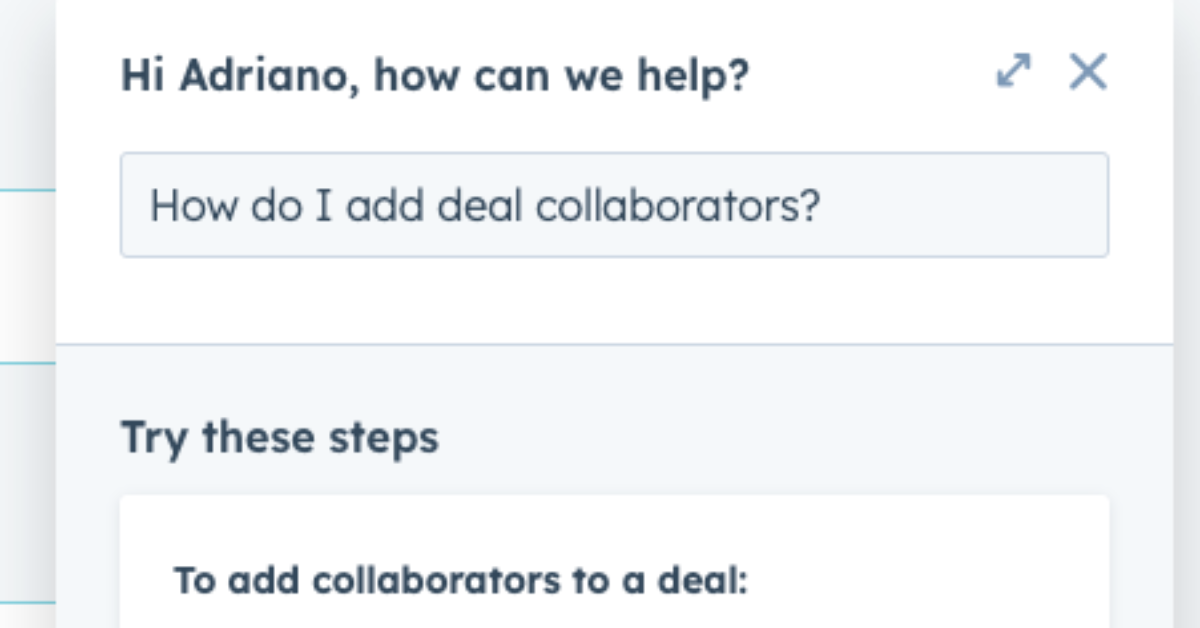 HubSpot enhances user support with a new help icon