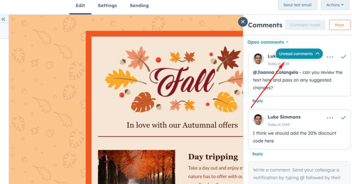HubSpot Live Updates to Commenting