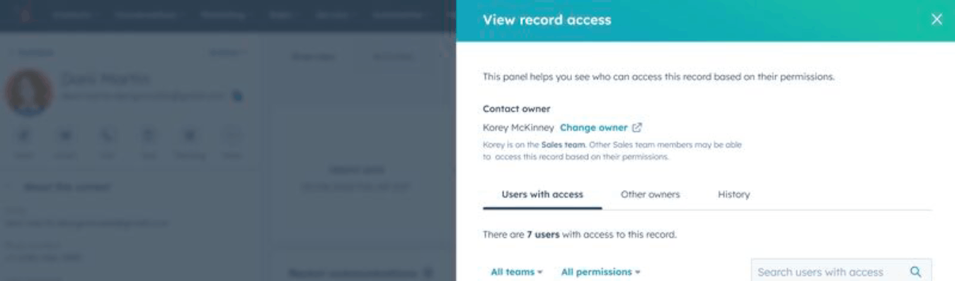 hubspot_update_view_record_access